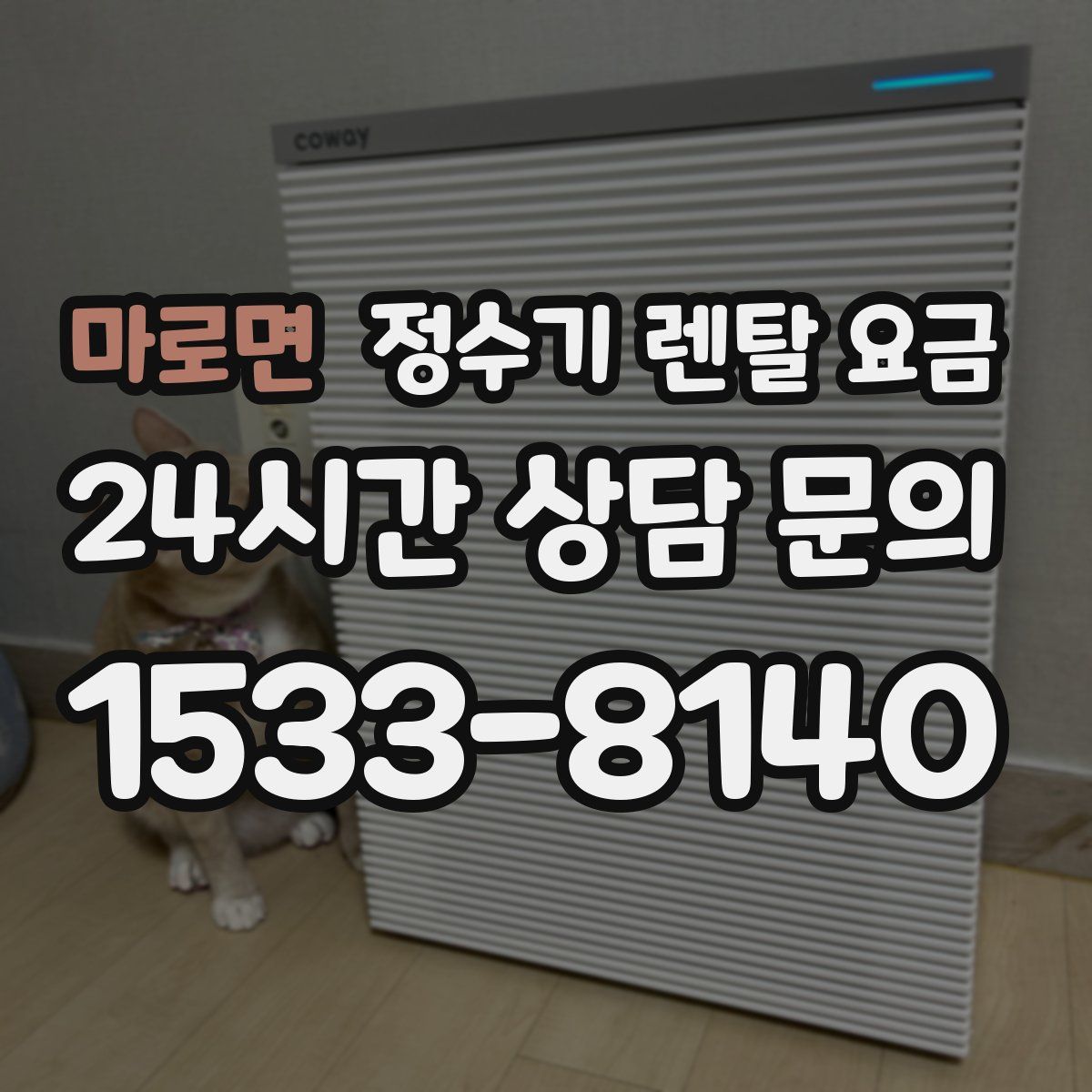 마로면 정수기 렌탈 요금