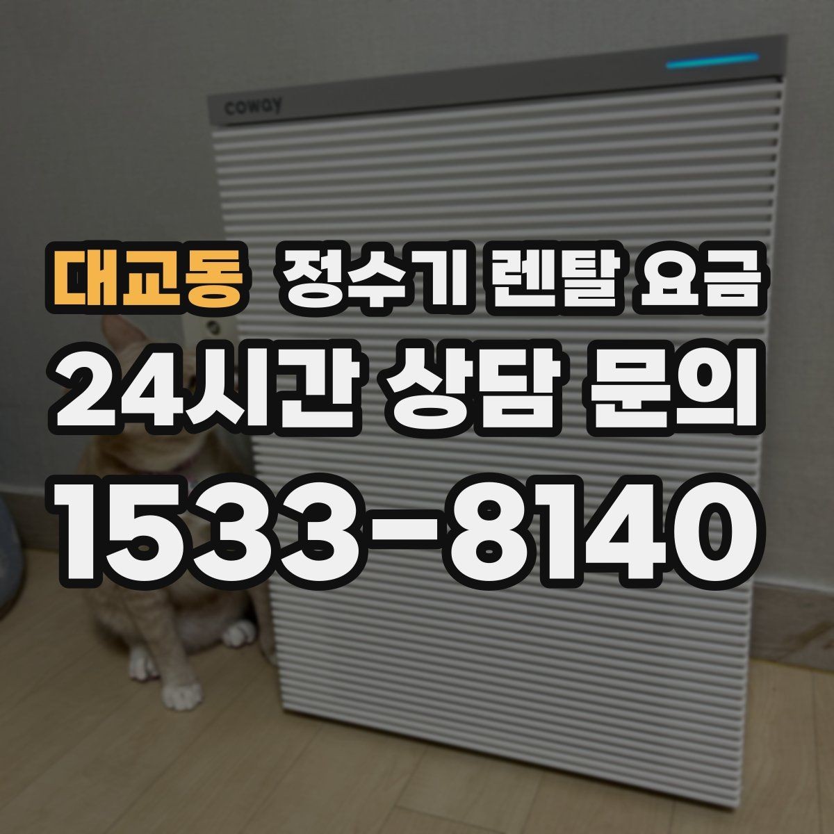 대교동 정수기 렌탈 요금 필터 비용 포함 여부 확인하는 법