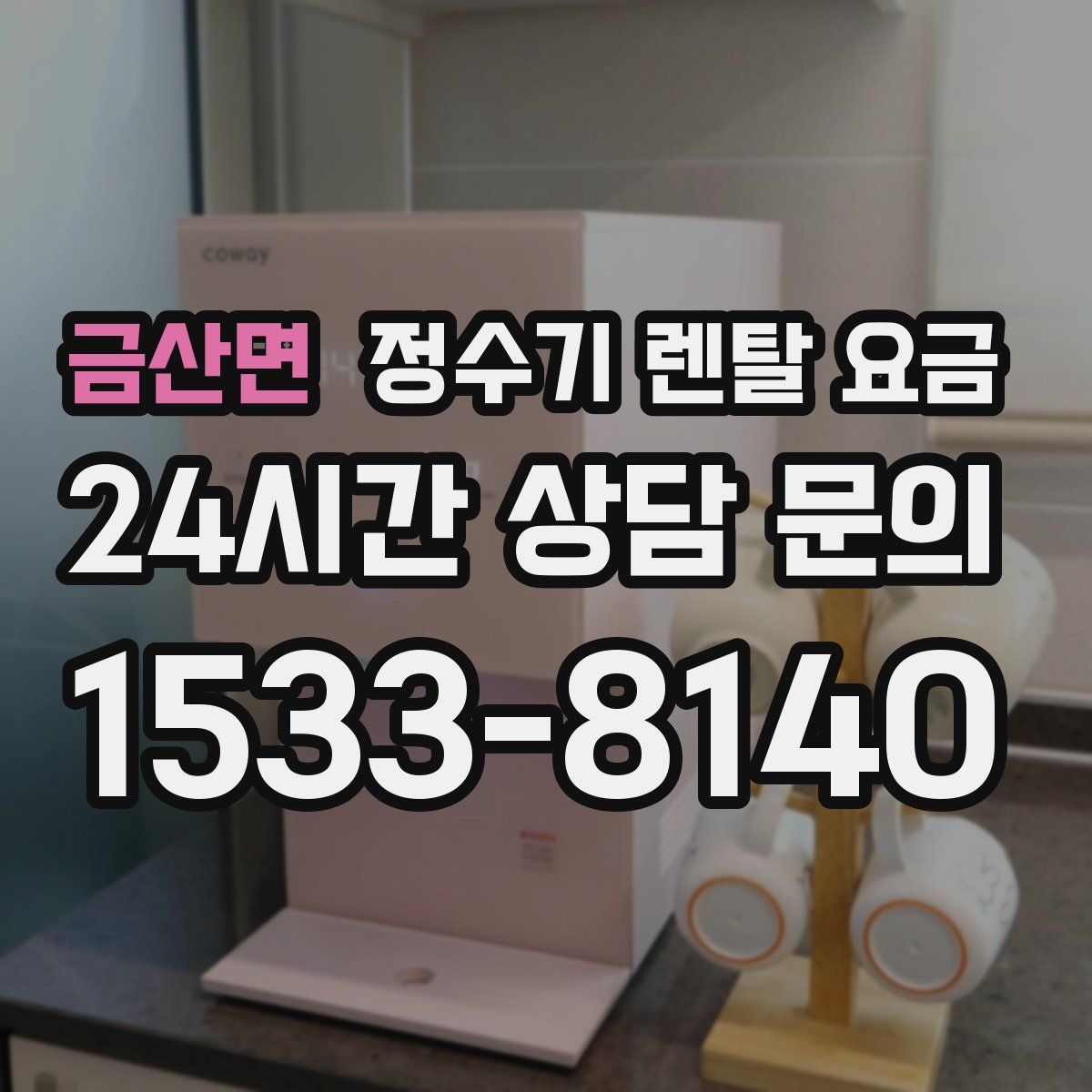 금산면 정수기 렌탈 요금