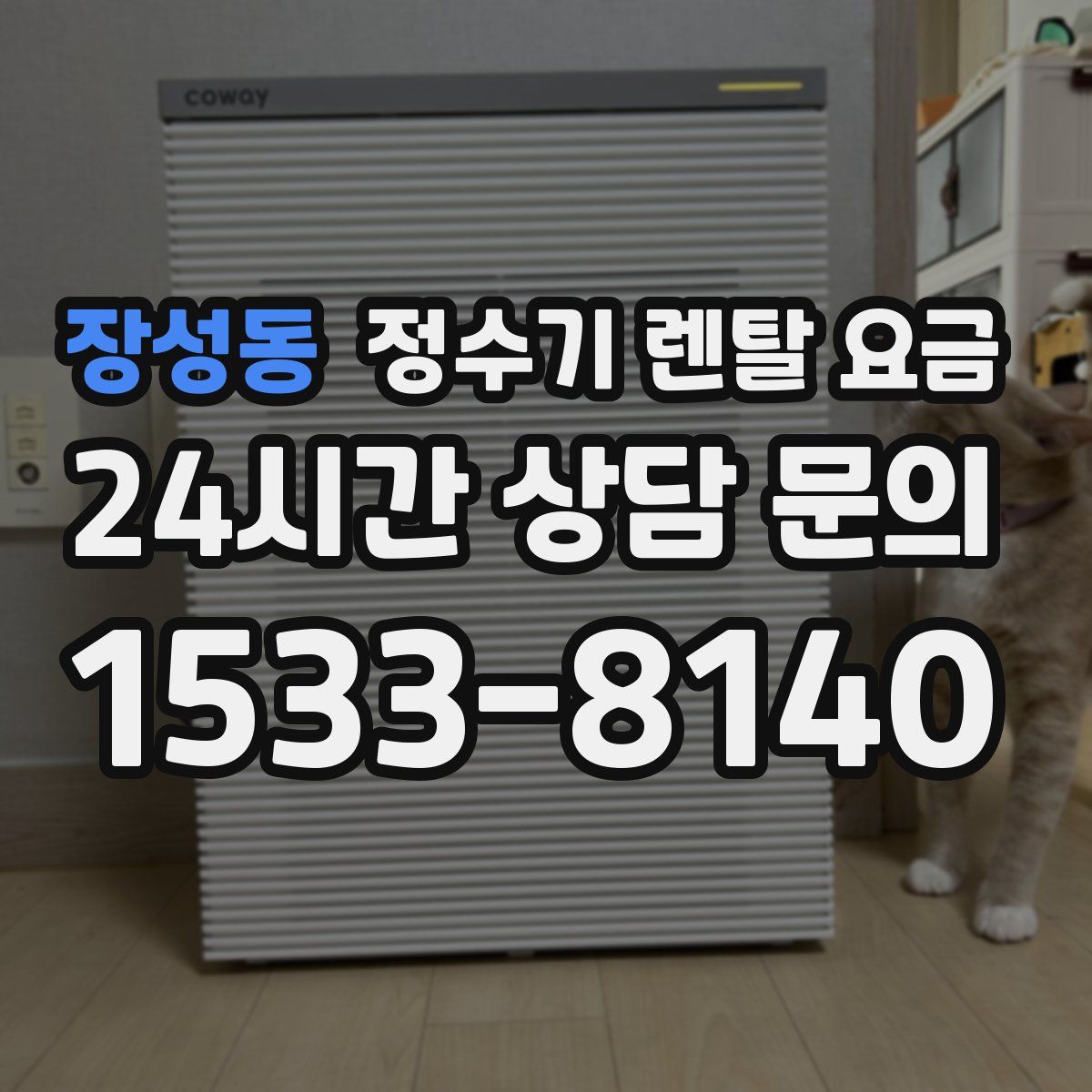 장성동 정수기 렌탈 요금