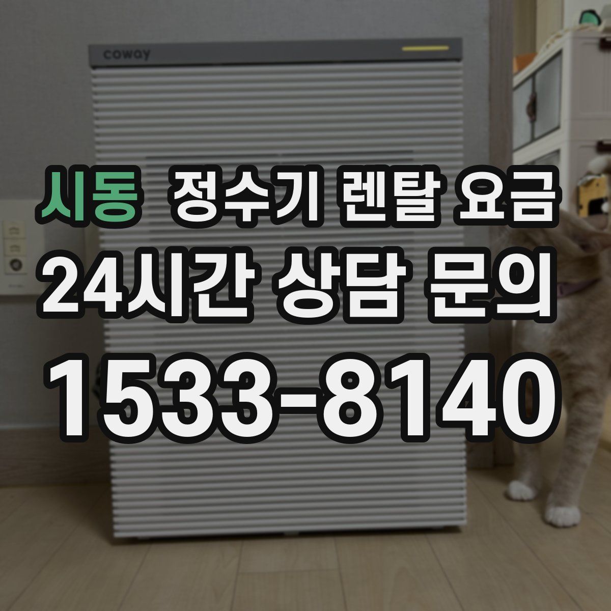 시동 정수기 렌탈 요금