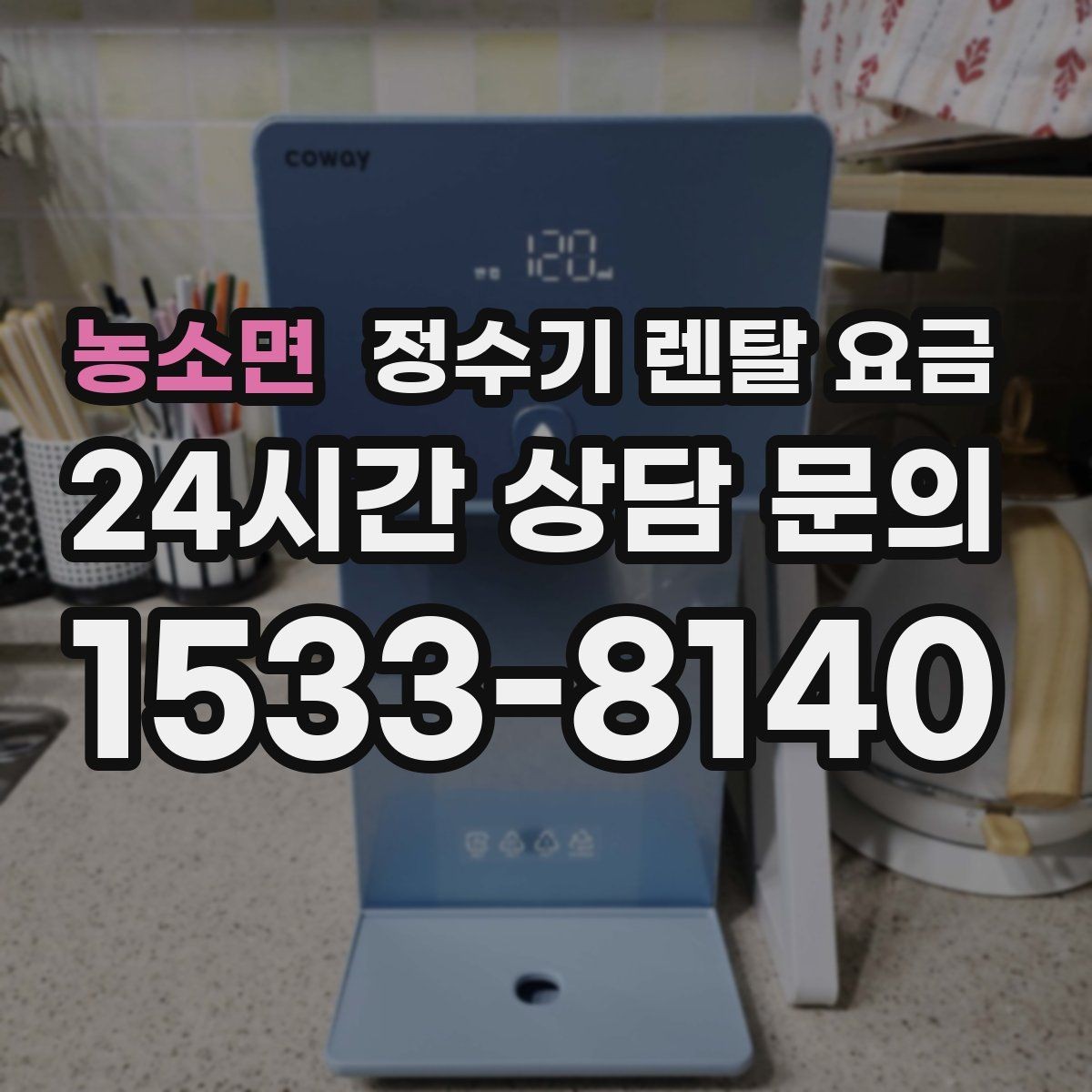 농소면 정수기 렌탈 요금 싱크대 위 설치형과 스탠드형 비교