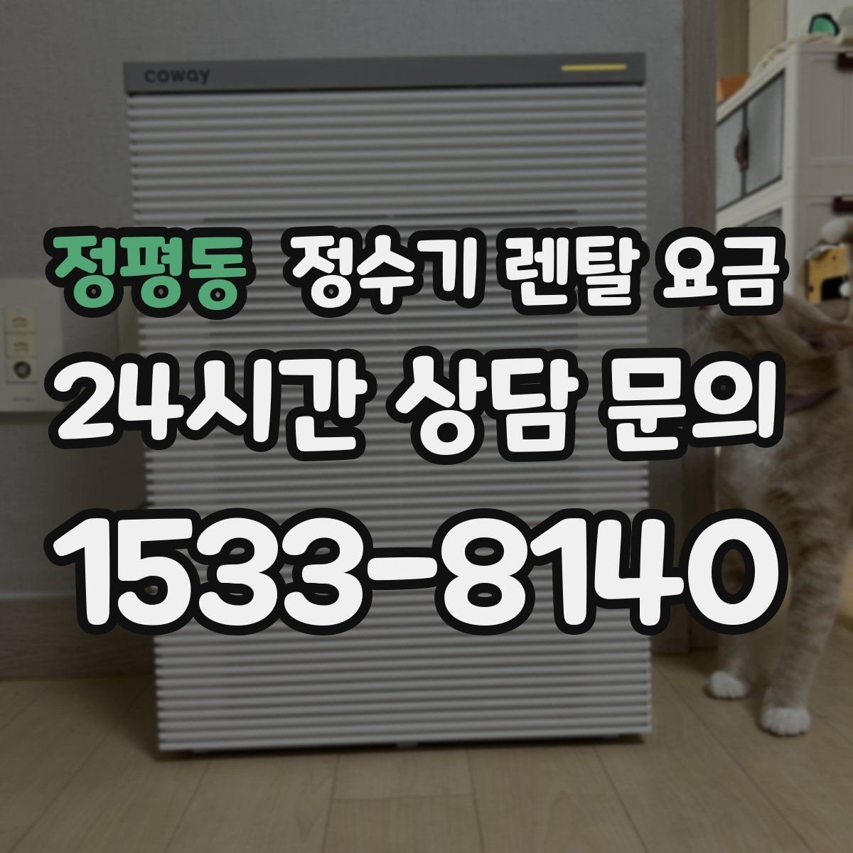 정평동 정수기 렌탈 요금 필터 비용 포함 여부 확인하기