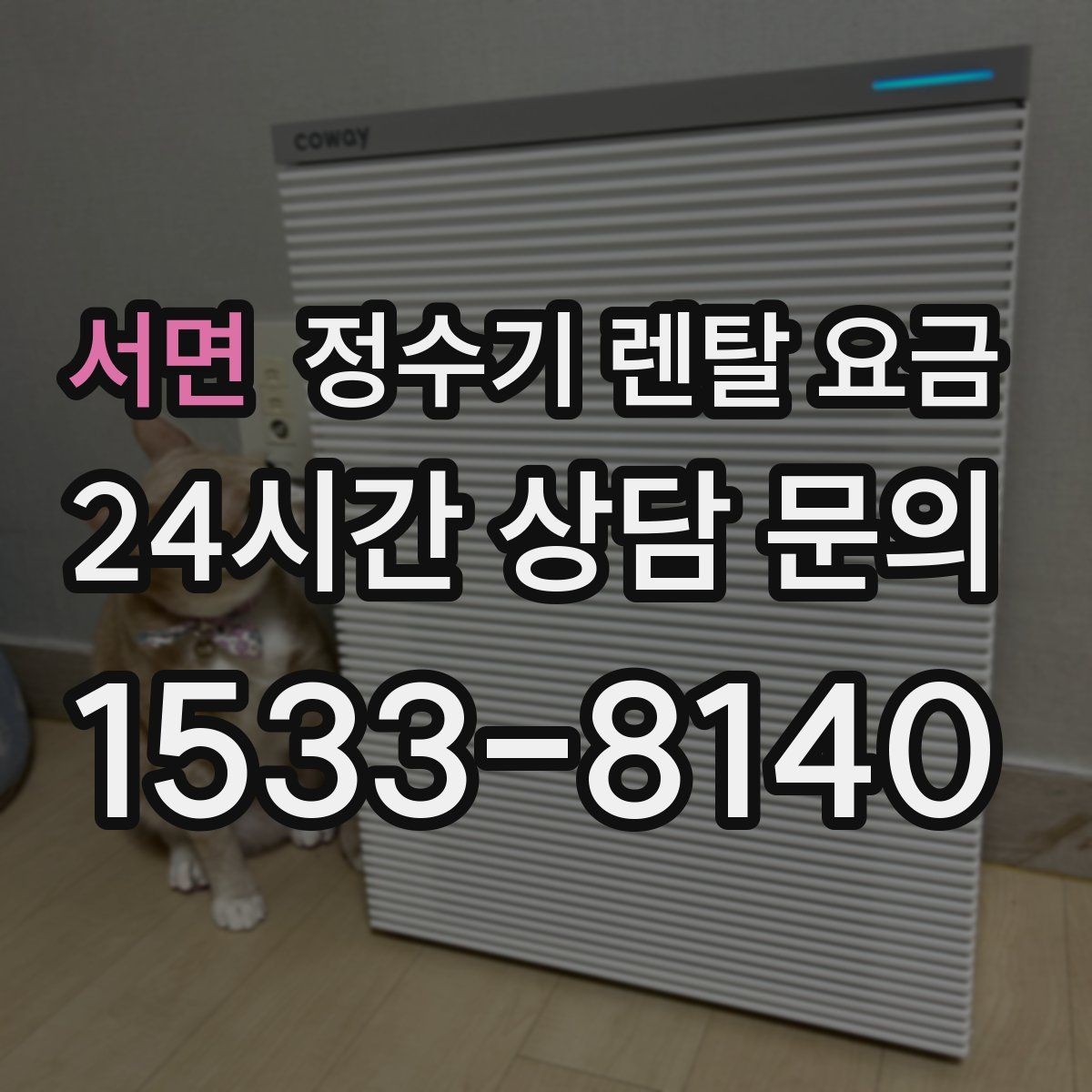 서면 정수기 렌탈 요금 주방 구조에 따른 설치 기준