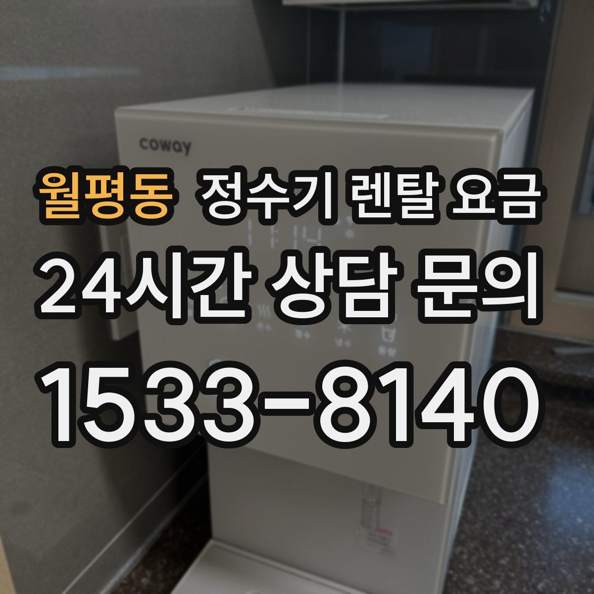 월평동 정수기 렌탈 요금
