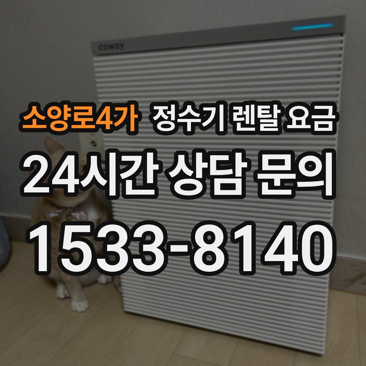소양로4가 정수기 렌탈 요금 물 사용량이 적은 집의 선택 기준
