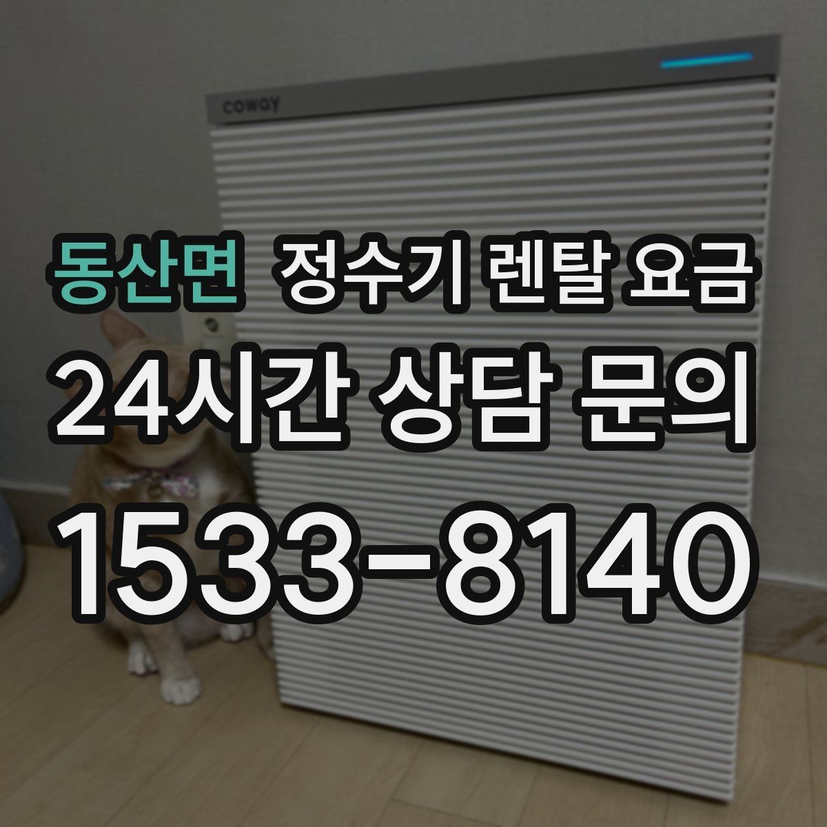 동산면 정수기 렌탈 요금 싱크대형과 스탠드형 비교