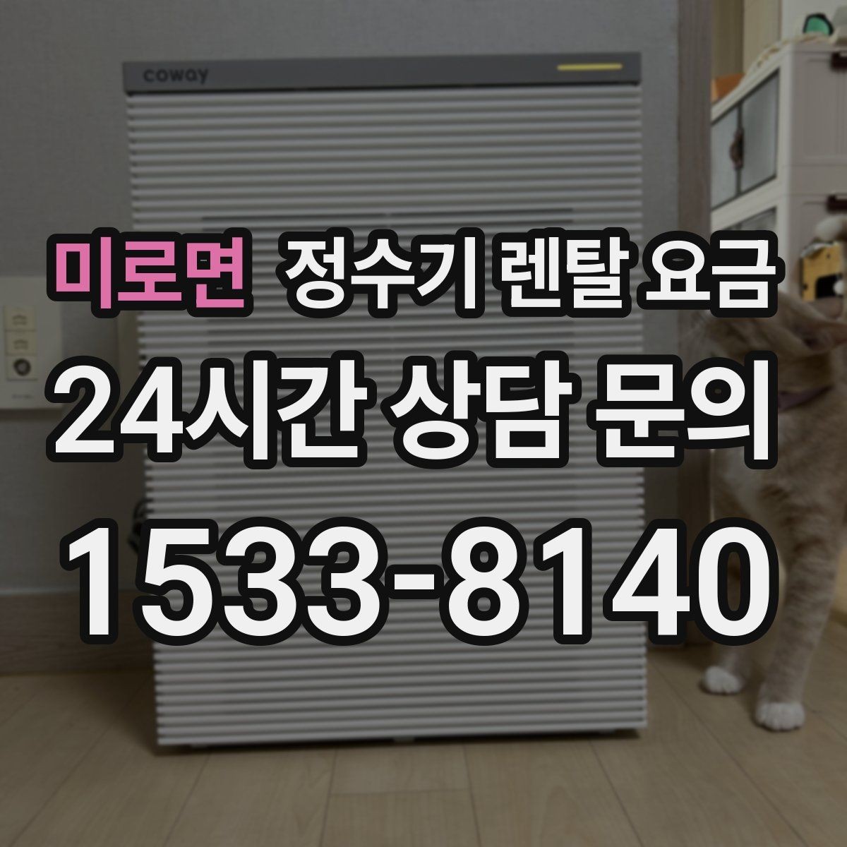미로면 정수기 렌탈 요금 가족 구성에 따라 달라지는 기준