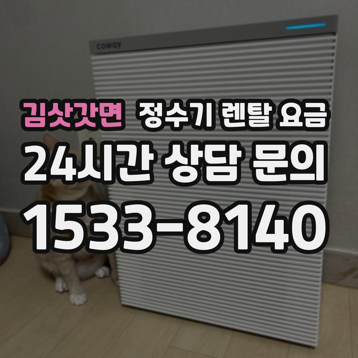 김삿갓면 정수기 렌탈 요금