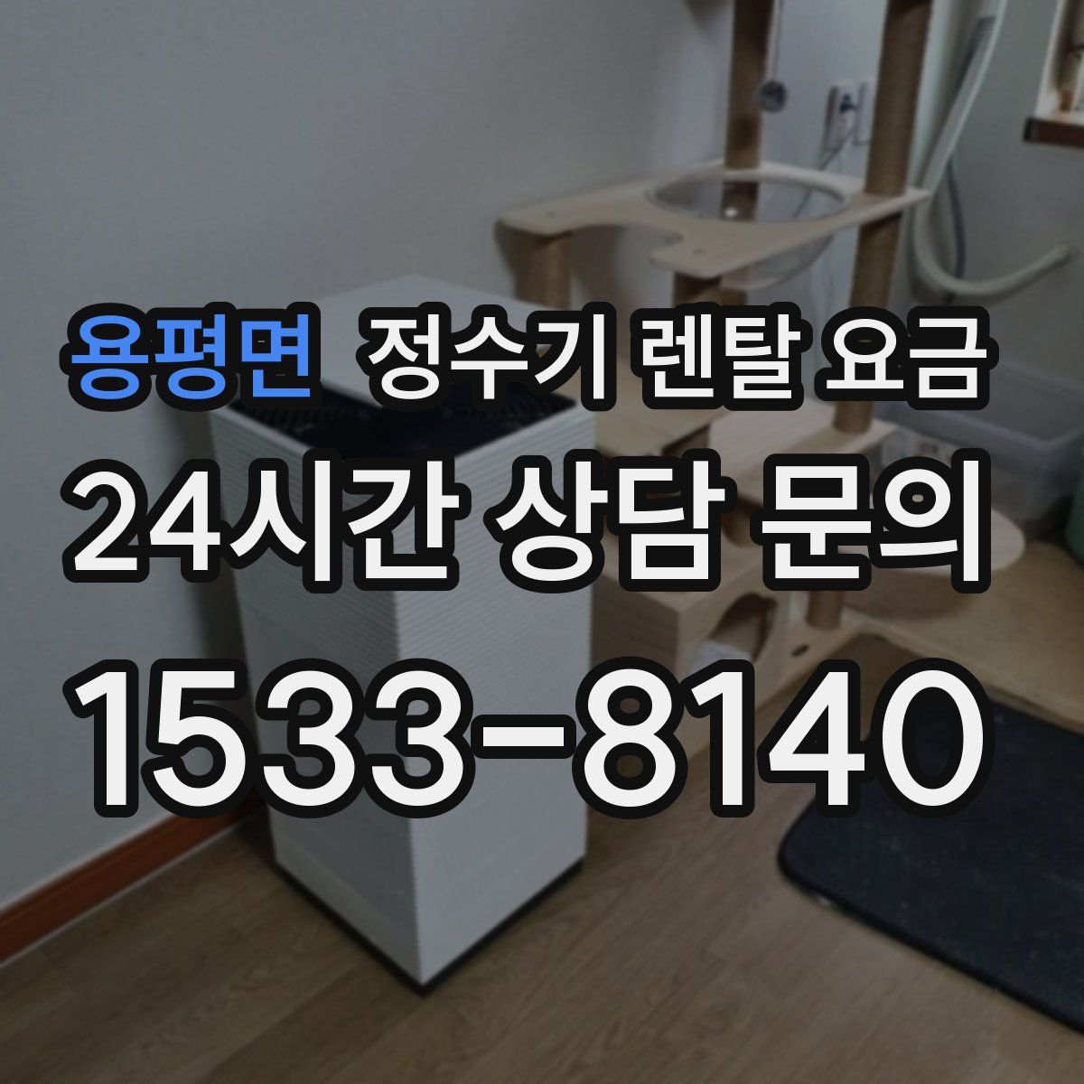 용평면 정수기 렌탈 요금