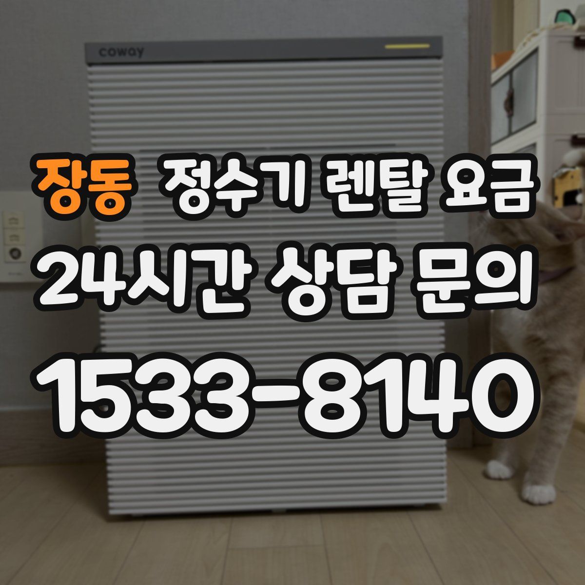 장동 정수기 렌탈 요금