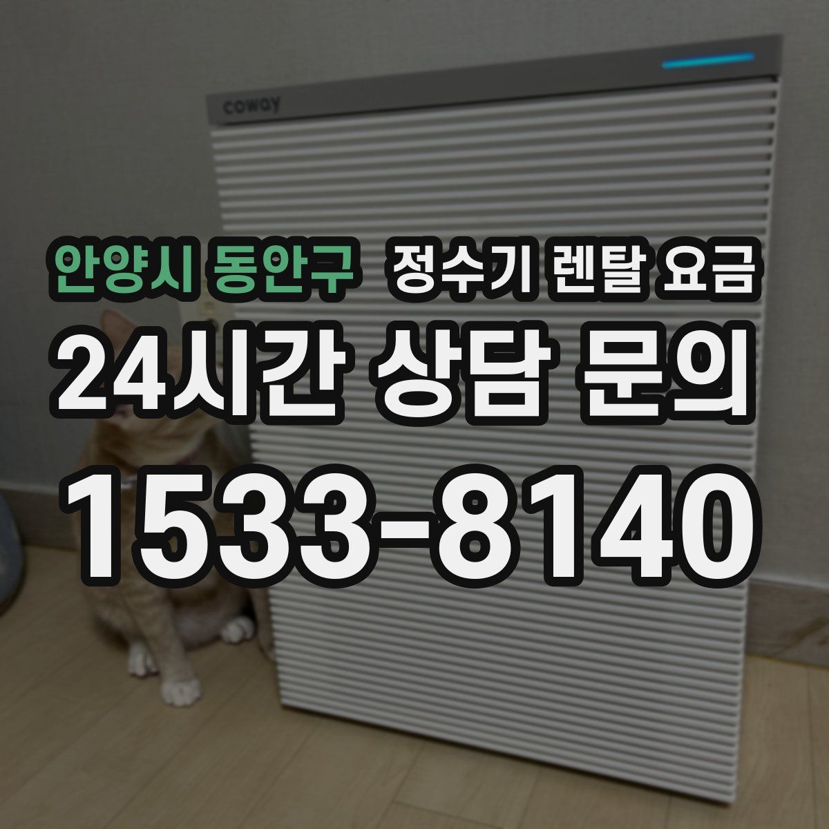 안양시 동안구 정수기 렌탈 요금