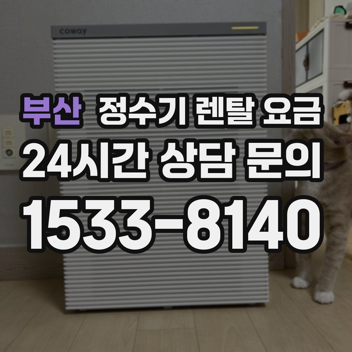 부산 정수기 렌탈 요금