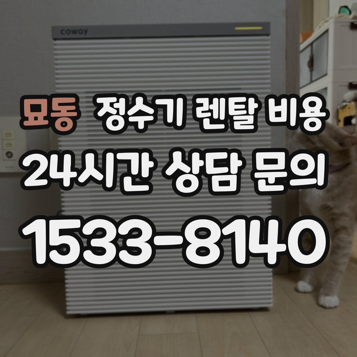 묘동 정수기 렌탈 비용