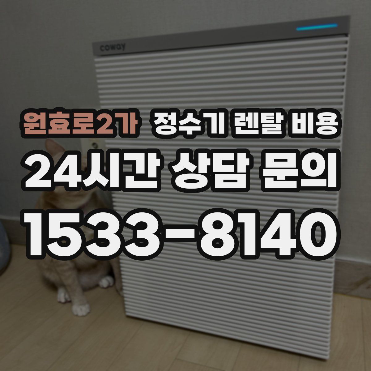 원효로2가 정수기 렌탈 비용