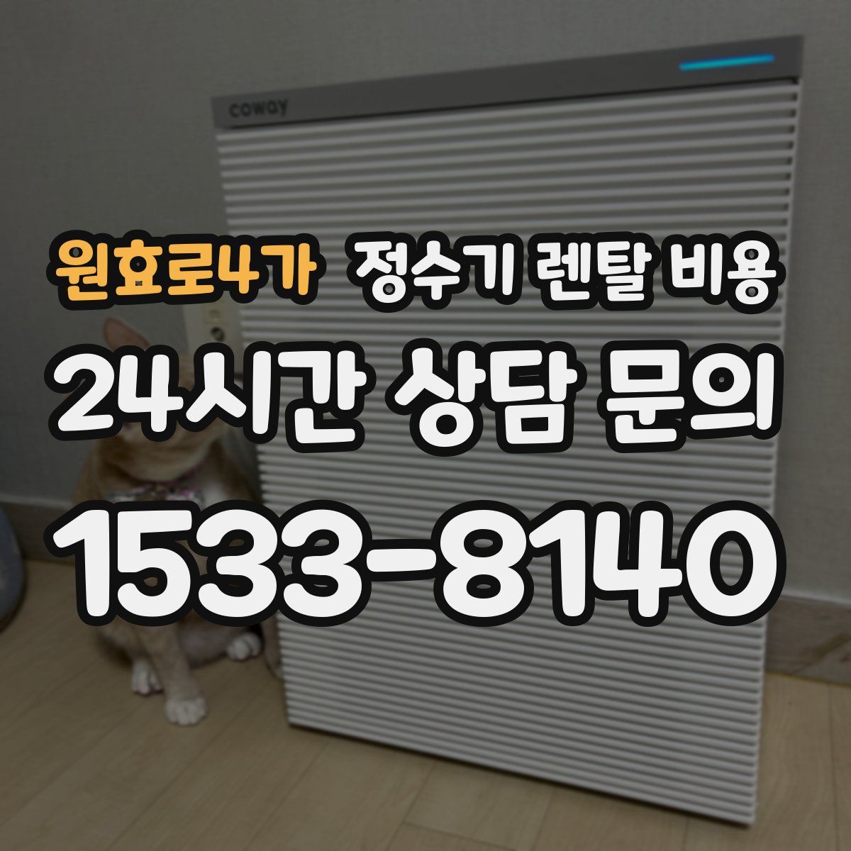 원효로4가 정수기 렌탈 비용
