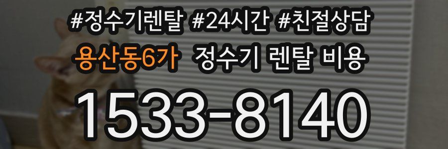 용산동6가 정수기 렌탈 비용