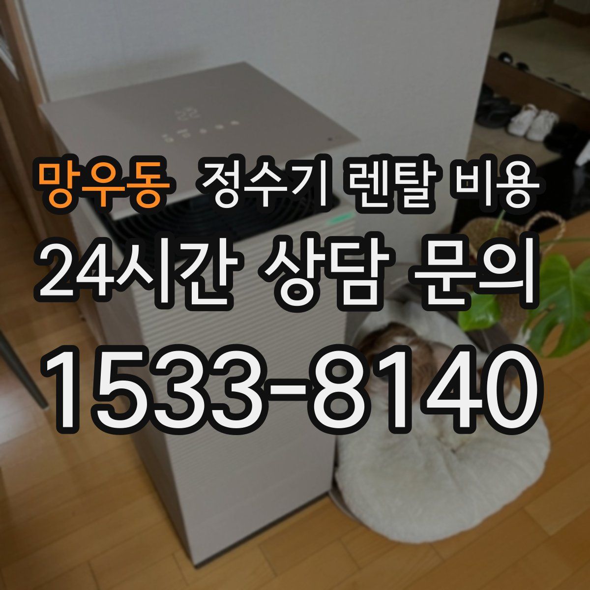 망우동 정수기 렌탈 비용