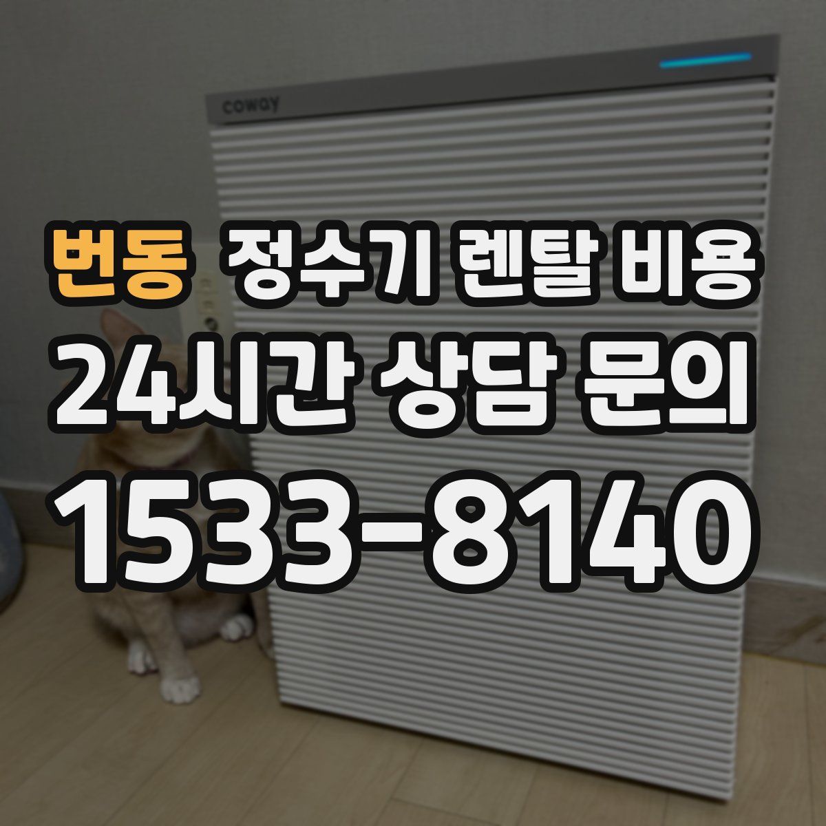 번동 정수기 렌탈 비용
