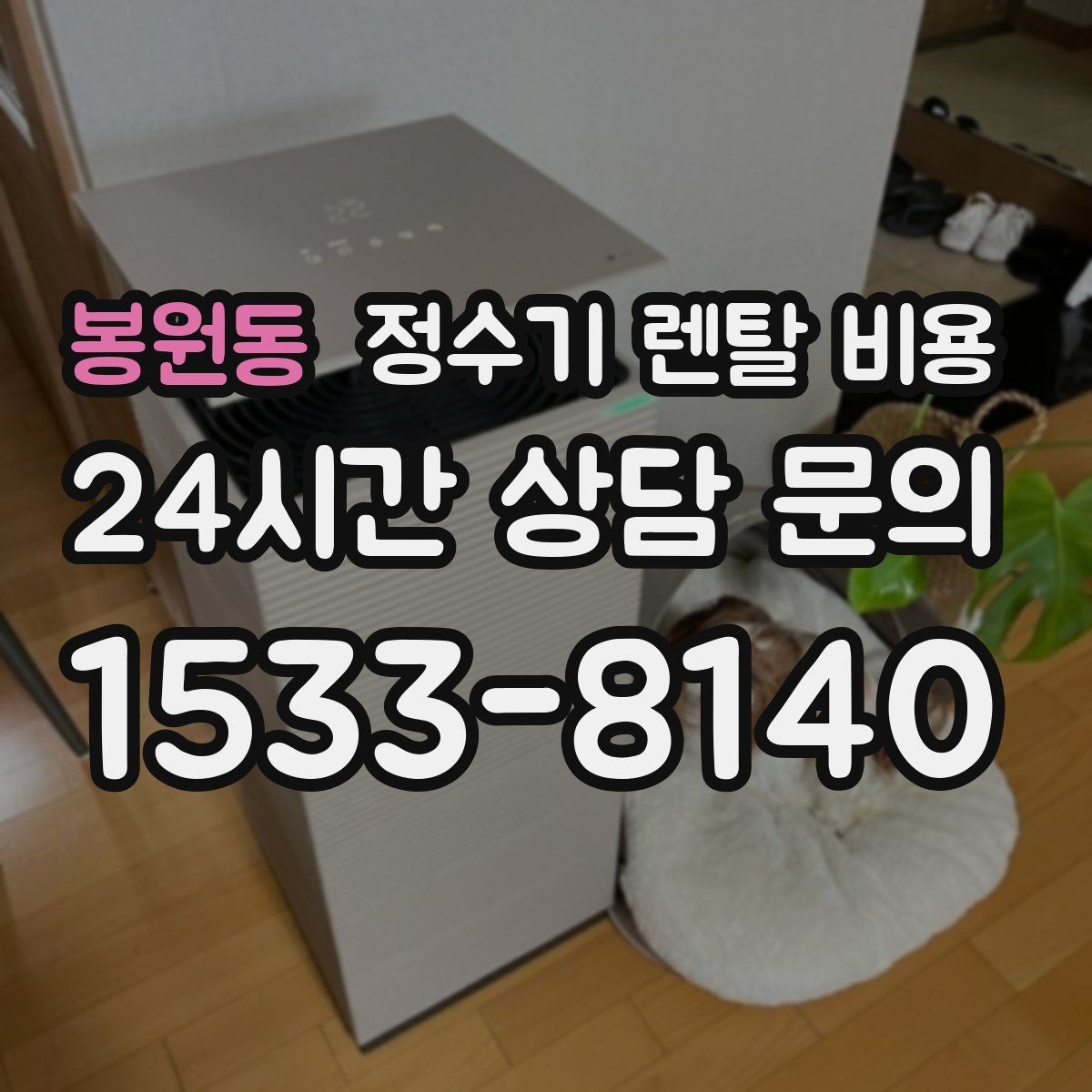 봉원동 정수기 렌탈 비용