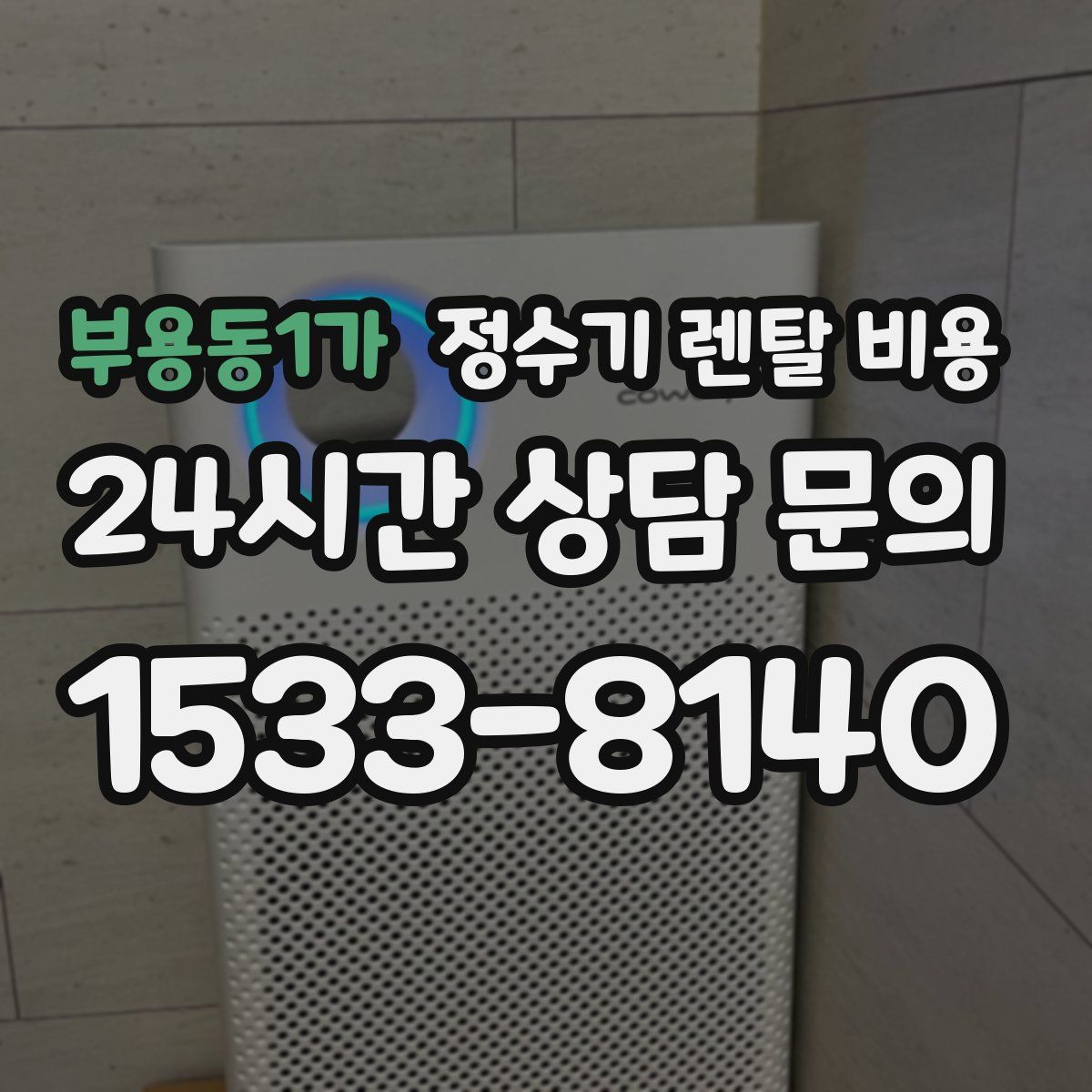 부용동1가 정수기 렌탈 비용