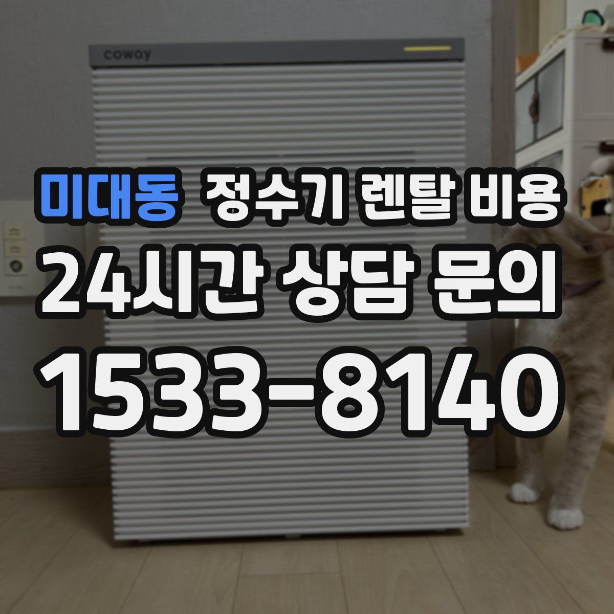 미대동 정수기 렌탈 비용