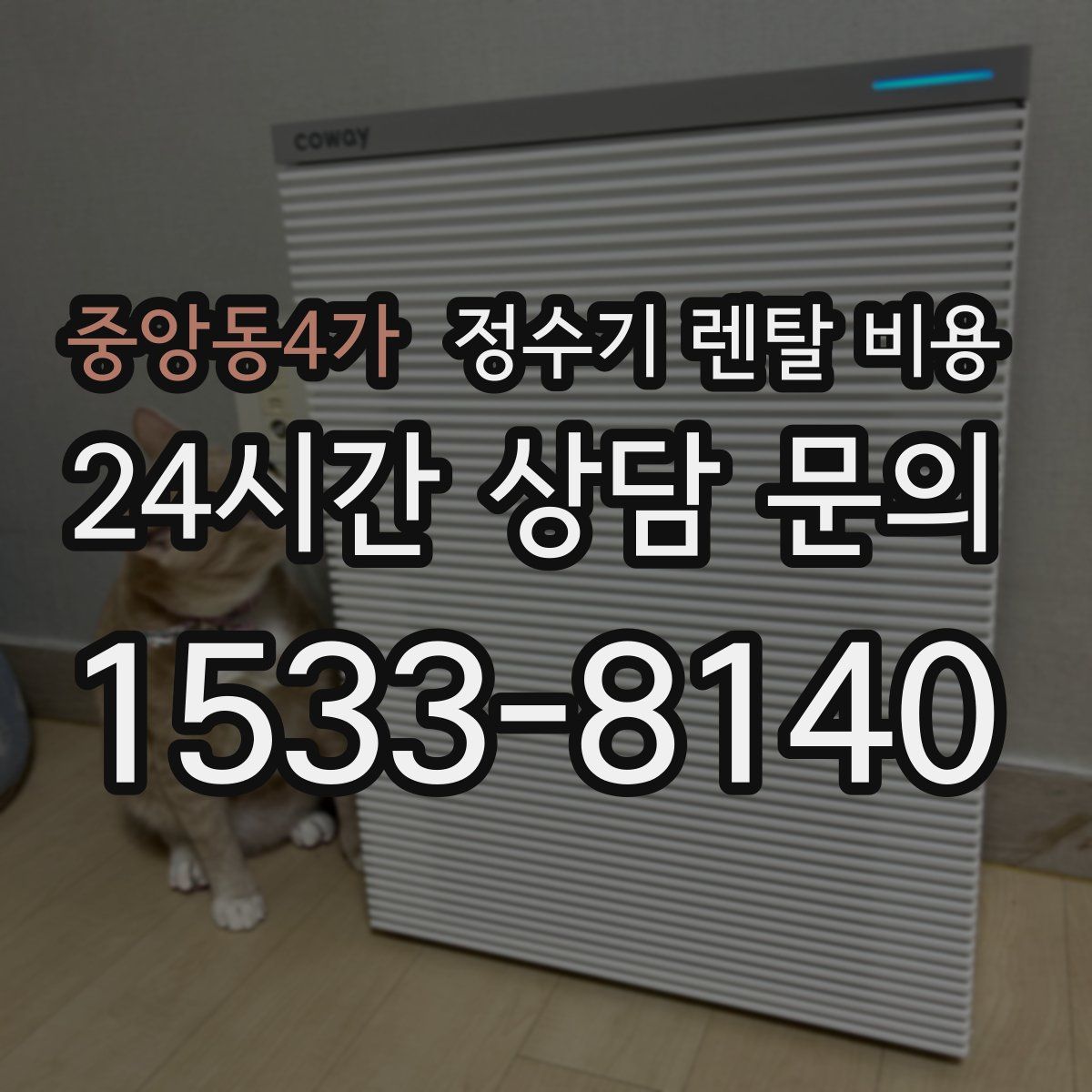 중앙동4가 정수기 렌탈 비용