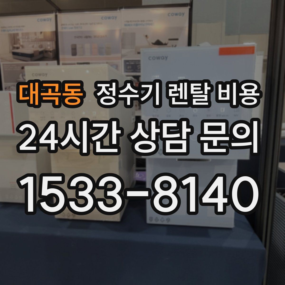 대곡동 정수기 렌탈 비용 배수형과 무배수형 차이 정리