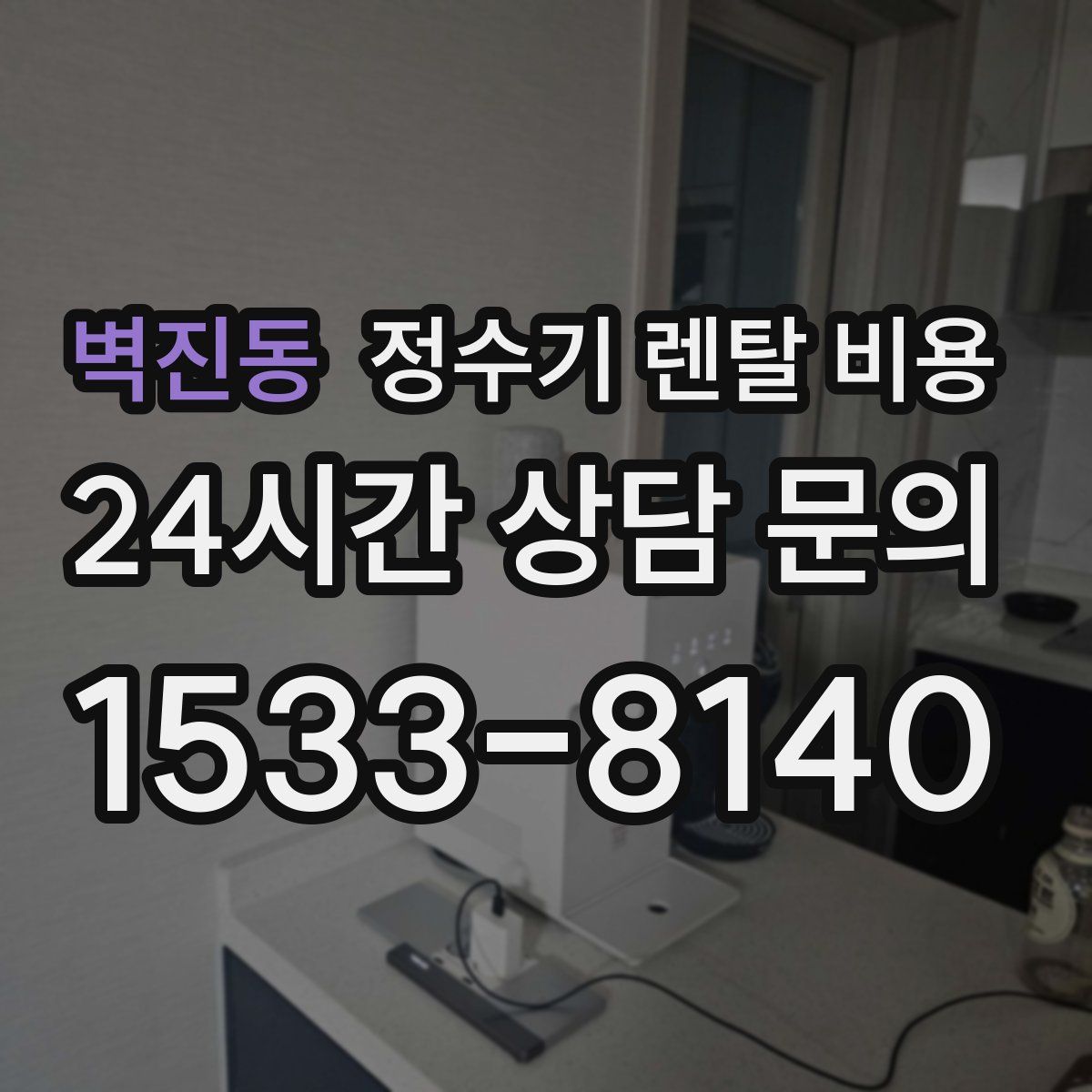 벽진동 정수기 렌탈 비용