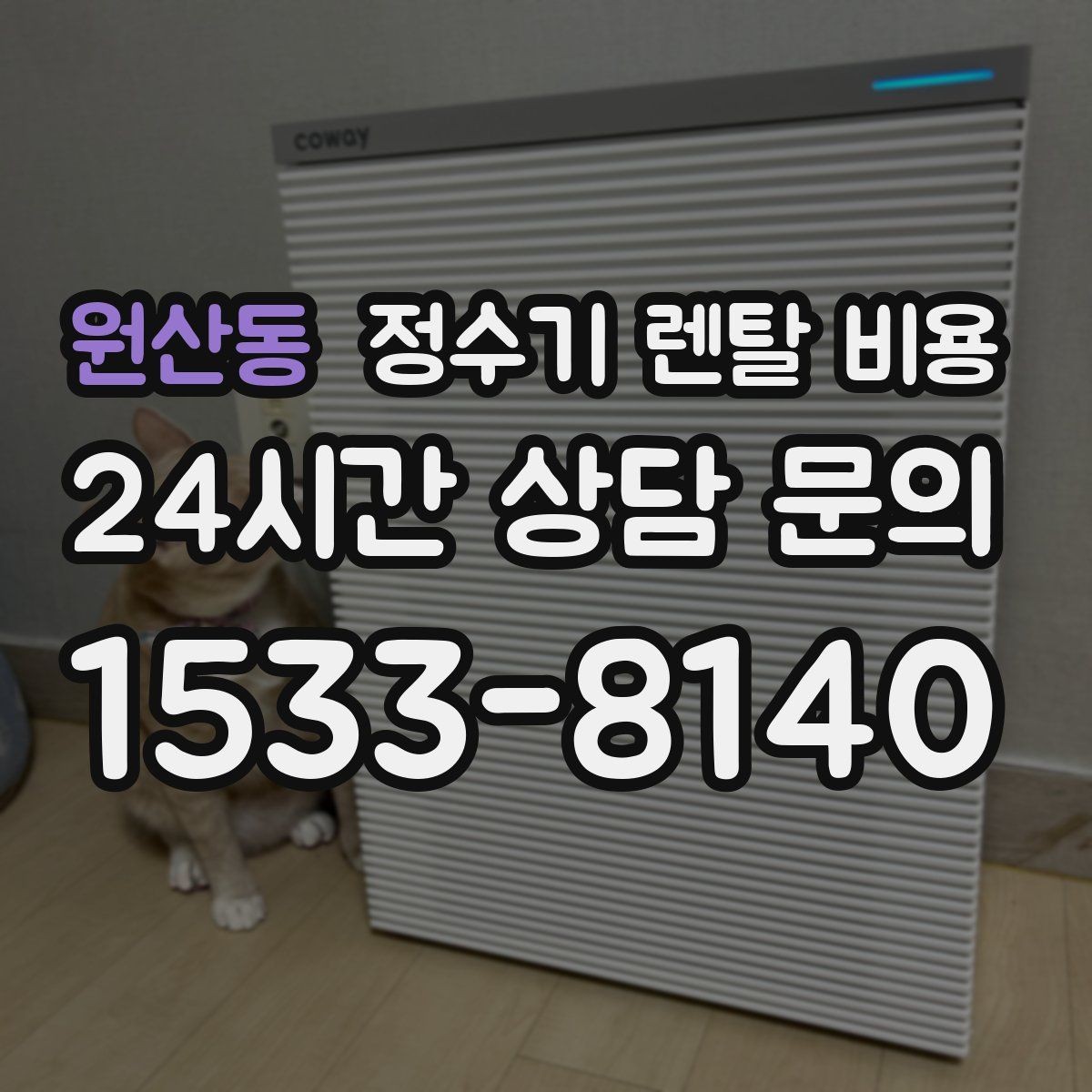 원산동 정수기 렌탈 비용 효율적으로 비교하는 방법