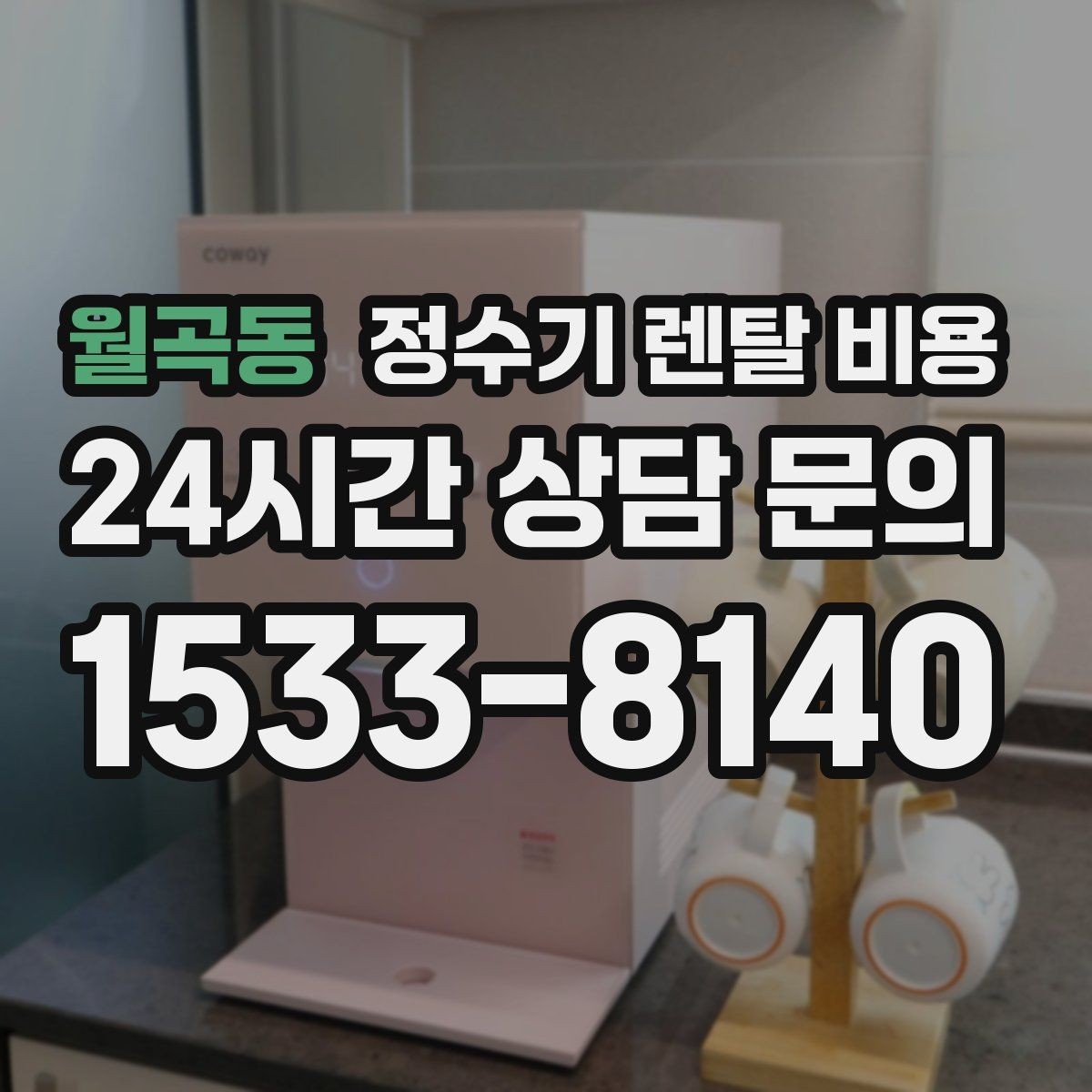월곡동 정수기 렌탈 비용 싱크대 위 설치형과 스탠드형 비교
