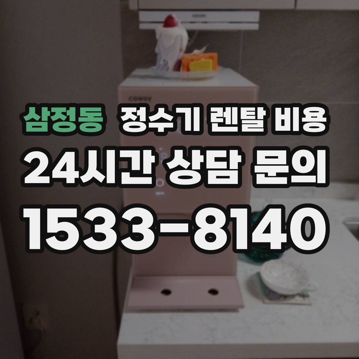 삼정동 정수기 렌탈 비용