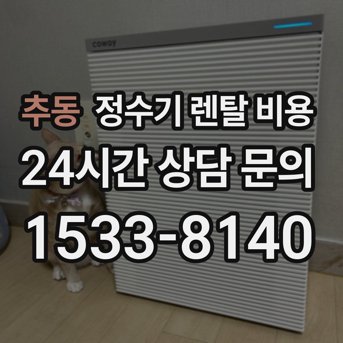추동 정수기 렌탈 비용