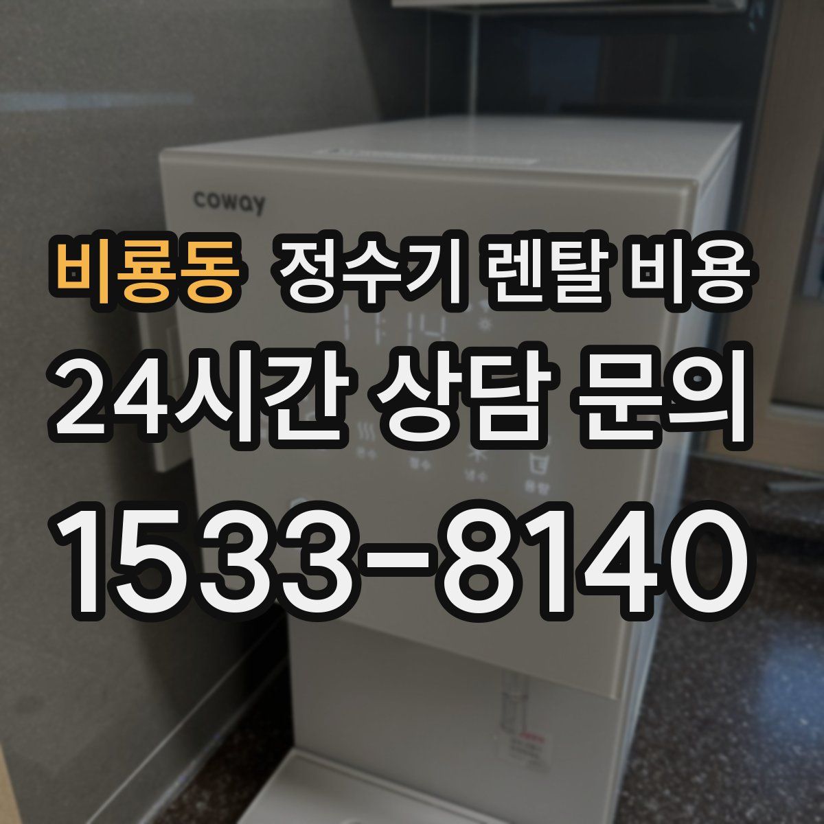 비룡동 정수기 렌탈 비용