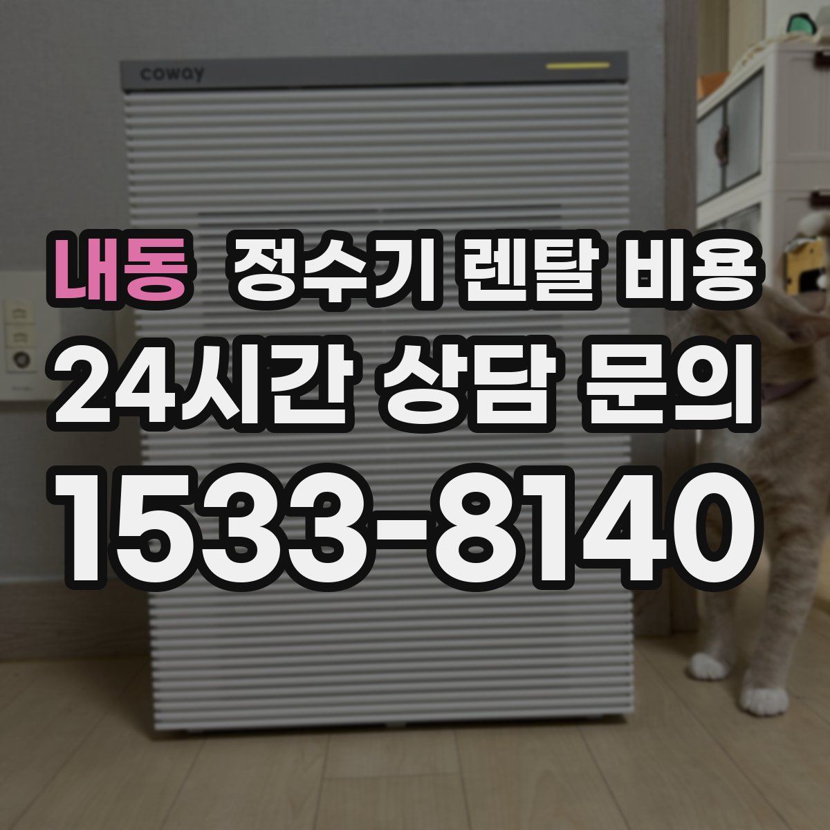 내동 정수기 렌탈 비용