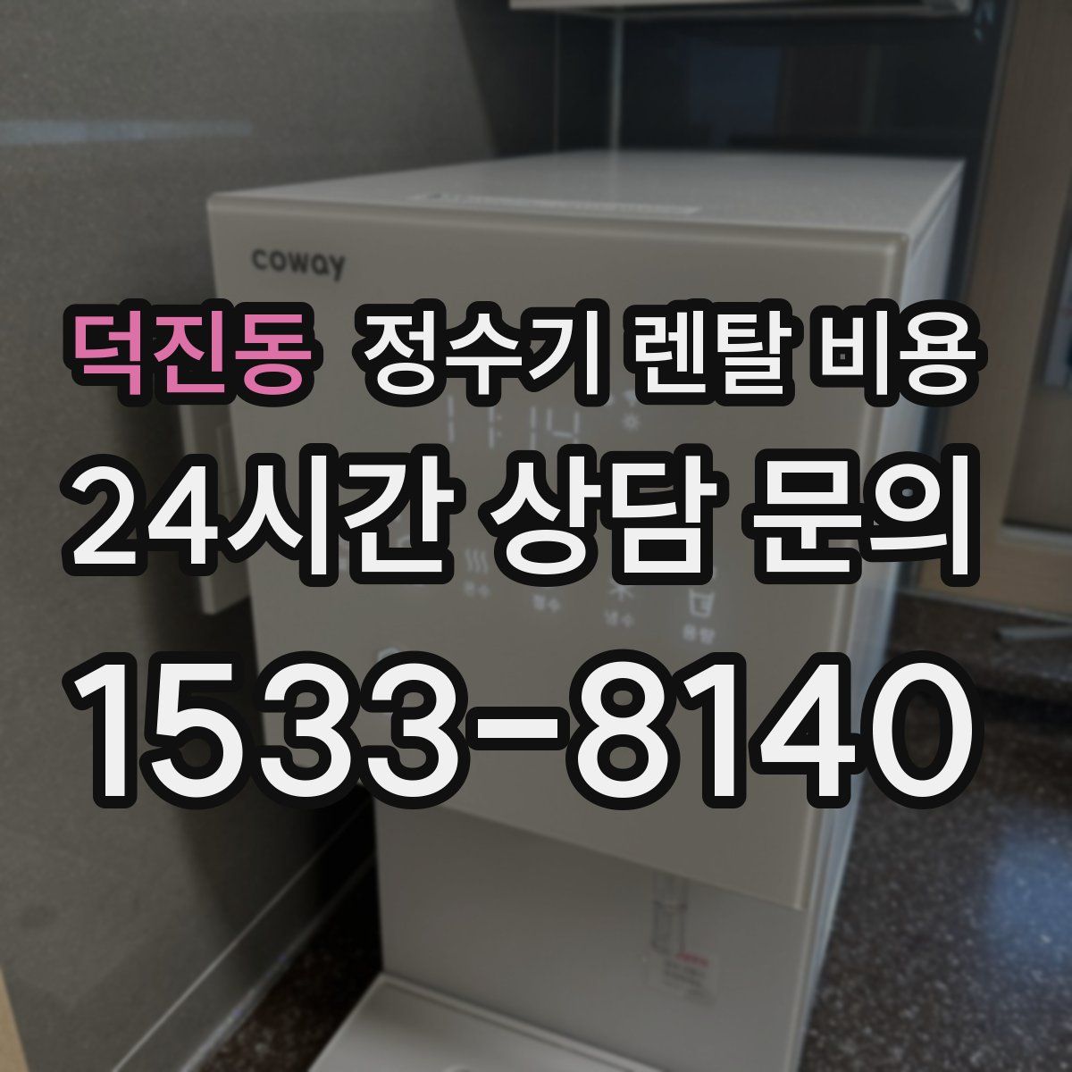 덕진동 정수기 렌탈 비용