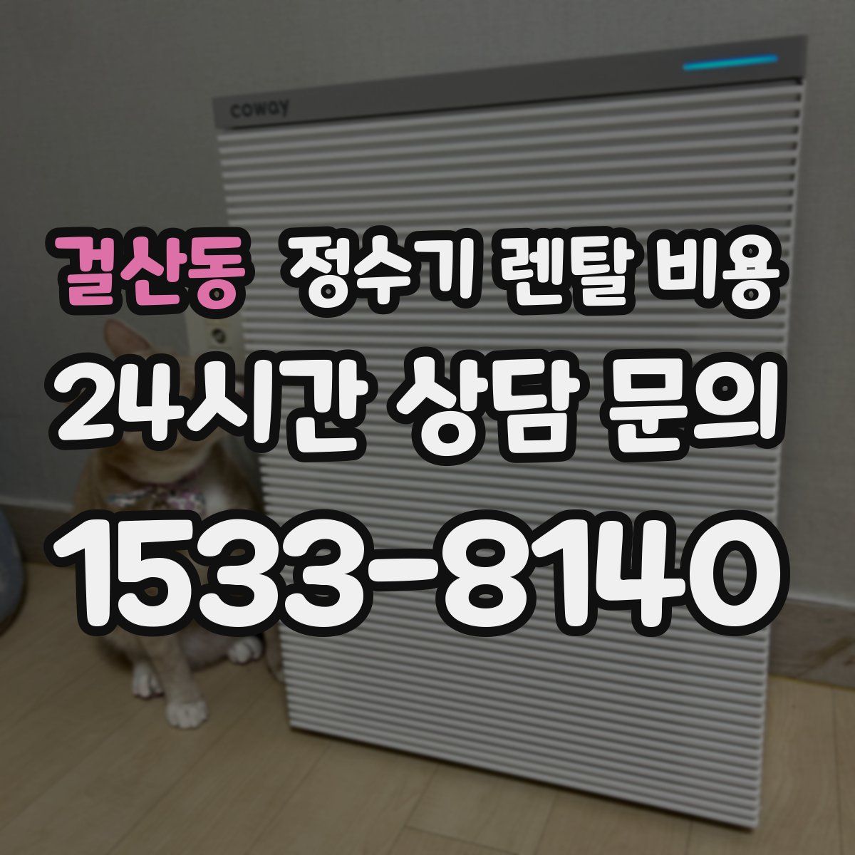 걸산동 정수기 렌탈 비용