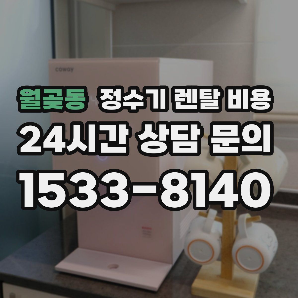 월곶동 정수기 렌탈 비용