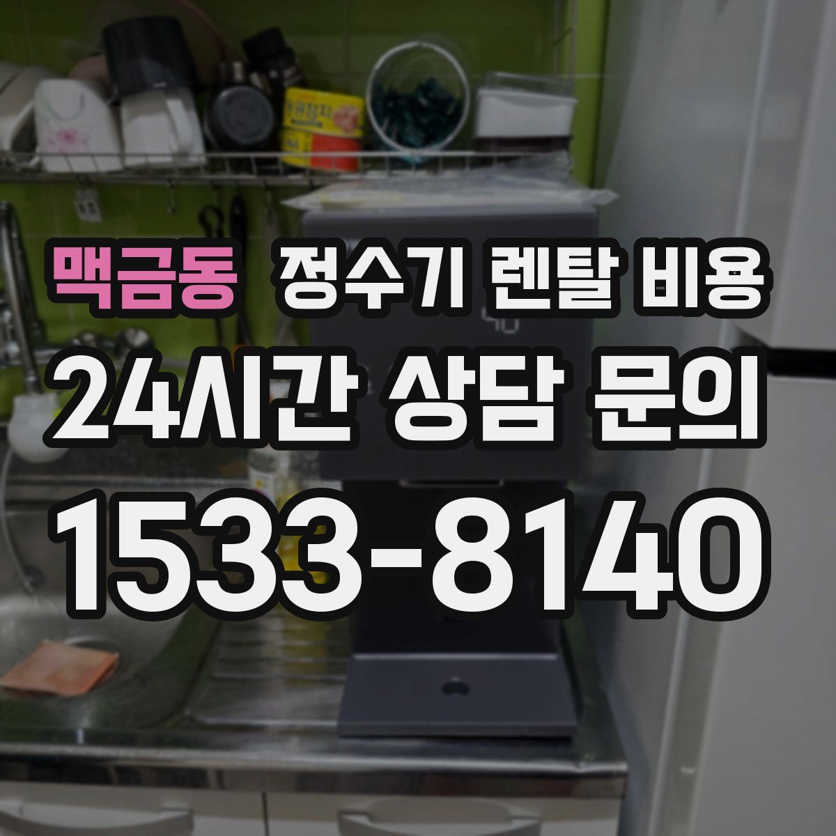 맥금동 정수기 렌탈 비용