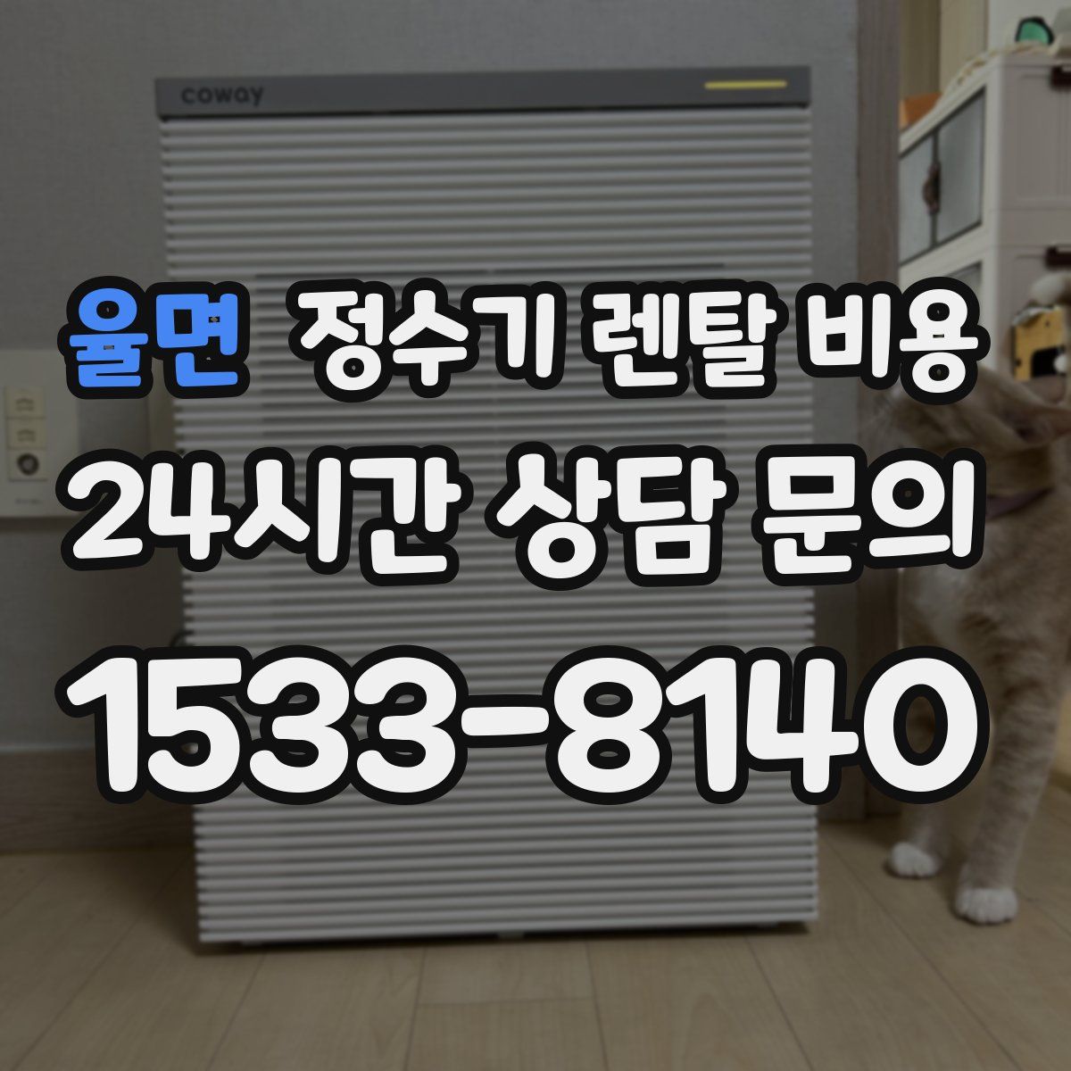 율면 정수기 렌탈 비용