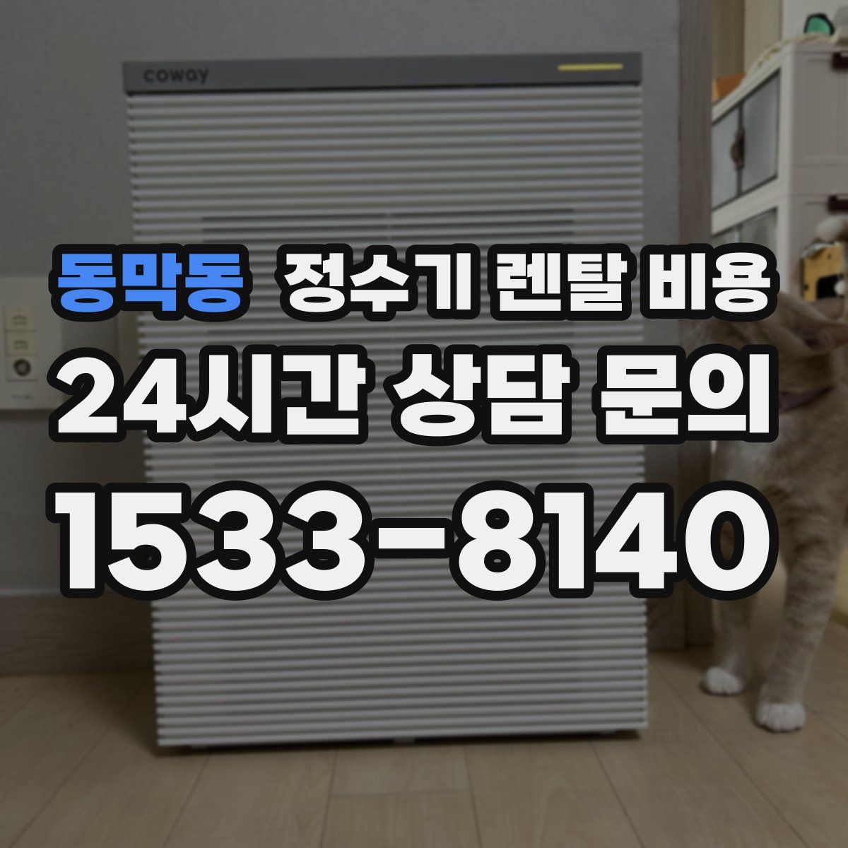 동막동 정수기 렌탈 비용