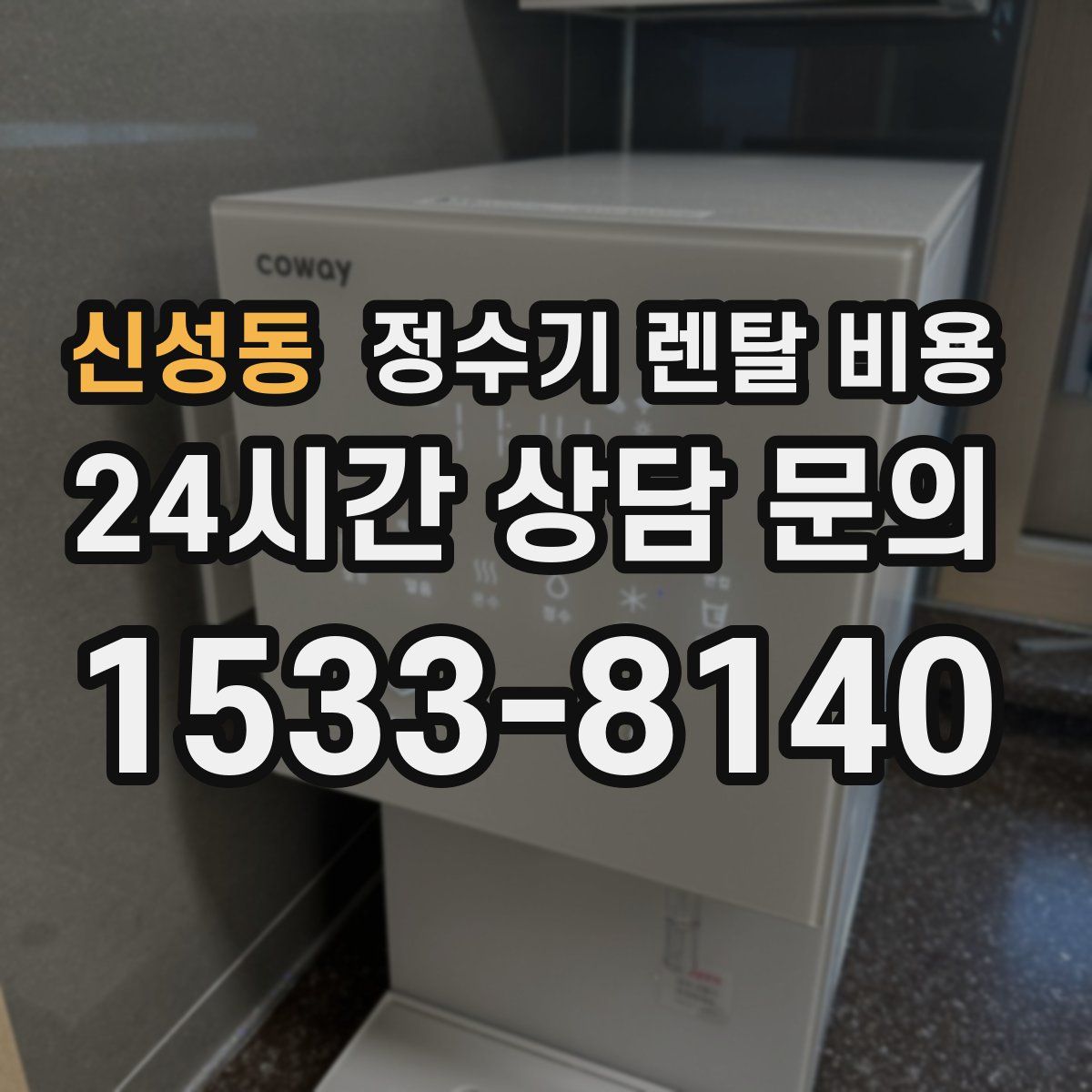 신성동 정수기 렌탈 비용