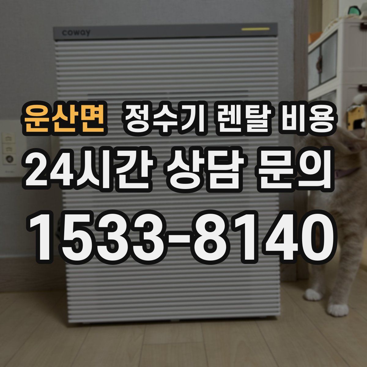 운산면 정수기 렌탈 비용