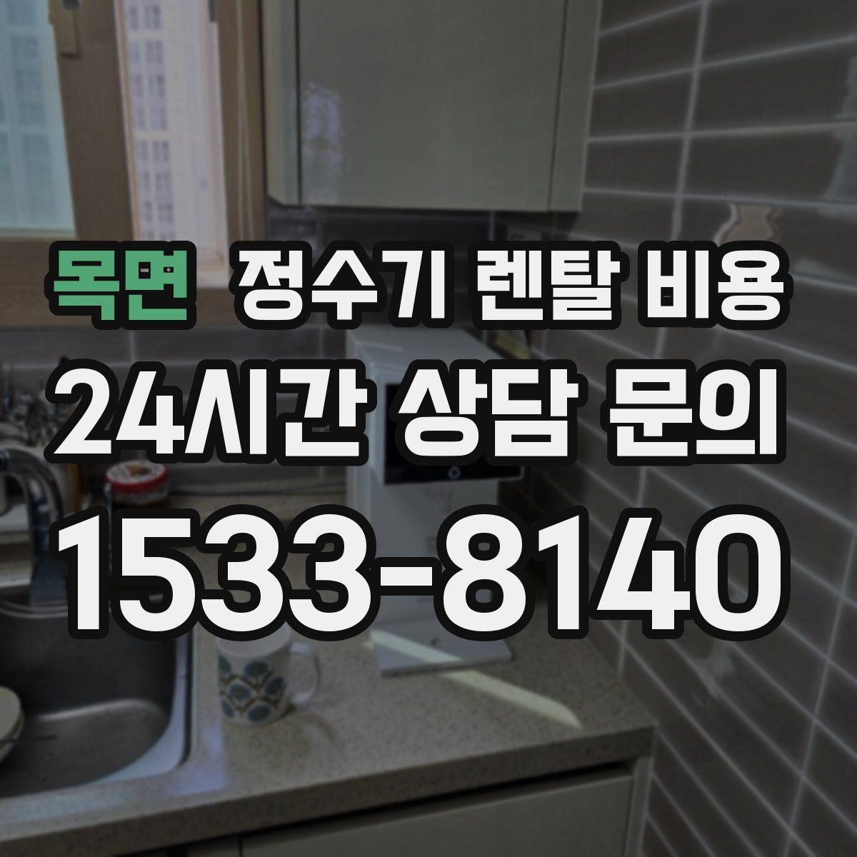 목면 정수기 렌탈 비용