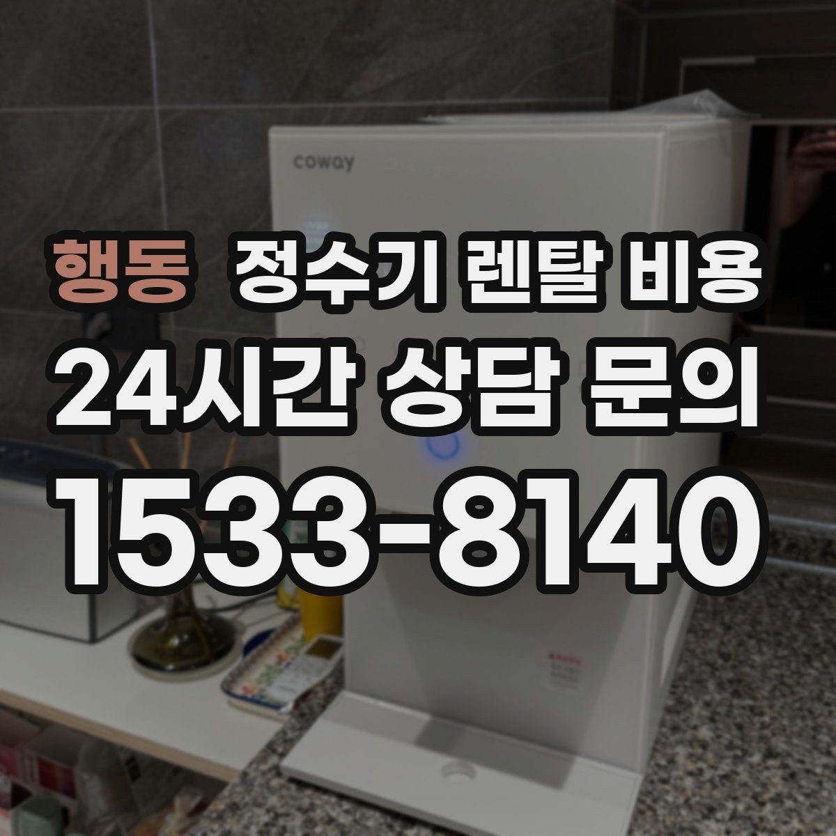 행동 정수기 렌탈 비용 전문 설치가 필요한 이유