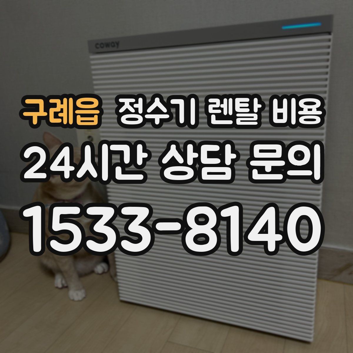 구례읍 정수기 렌탈 비용 설치 위치에 따라 달라지는 만족도