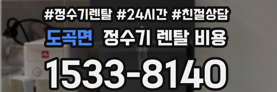 도곡면 정수기 렌탈 비용