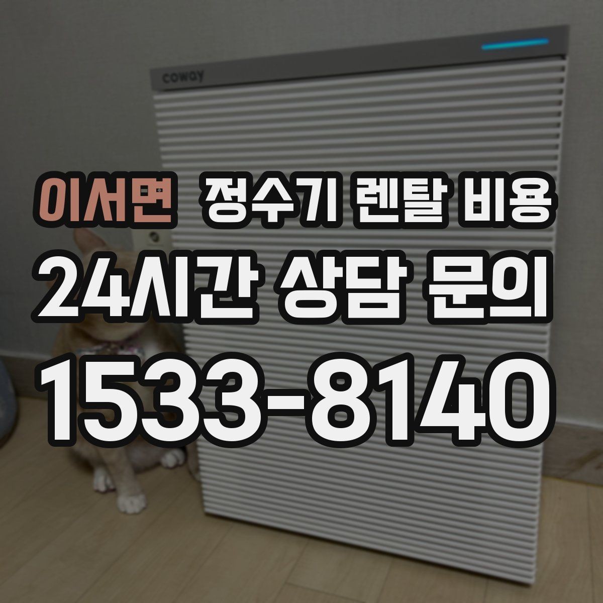 이서면 정수기 렌탈 비용 대형 정수기가 필요한 경우