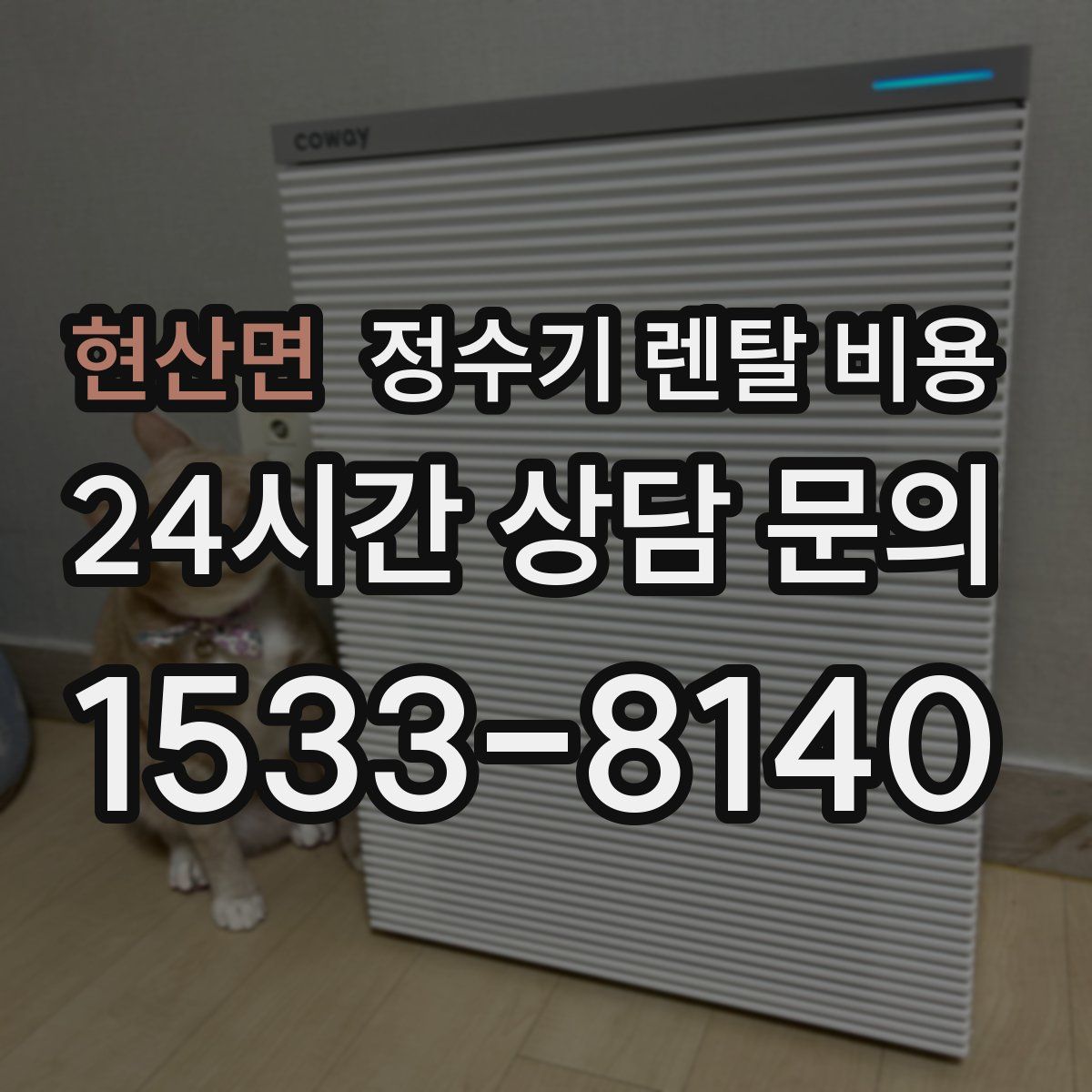 현산면 정수기 렌탈 비용