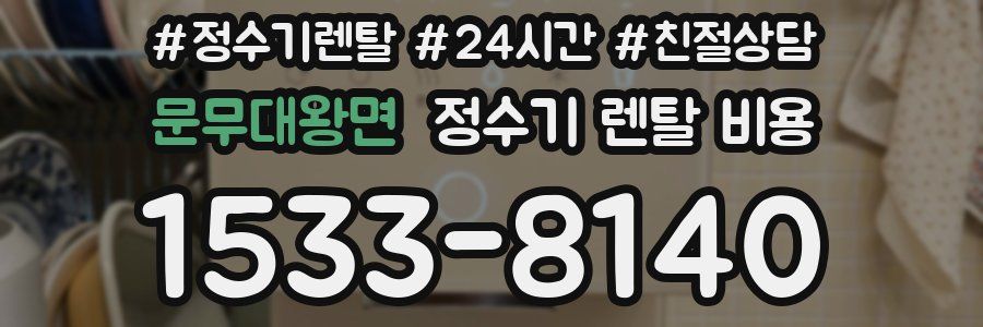 문무대왕면 정수기 렌탈 비용